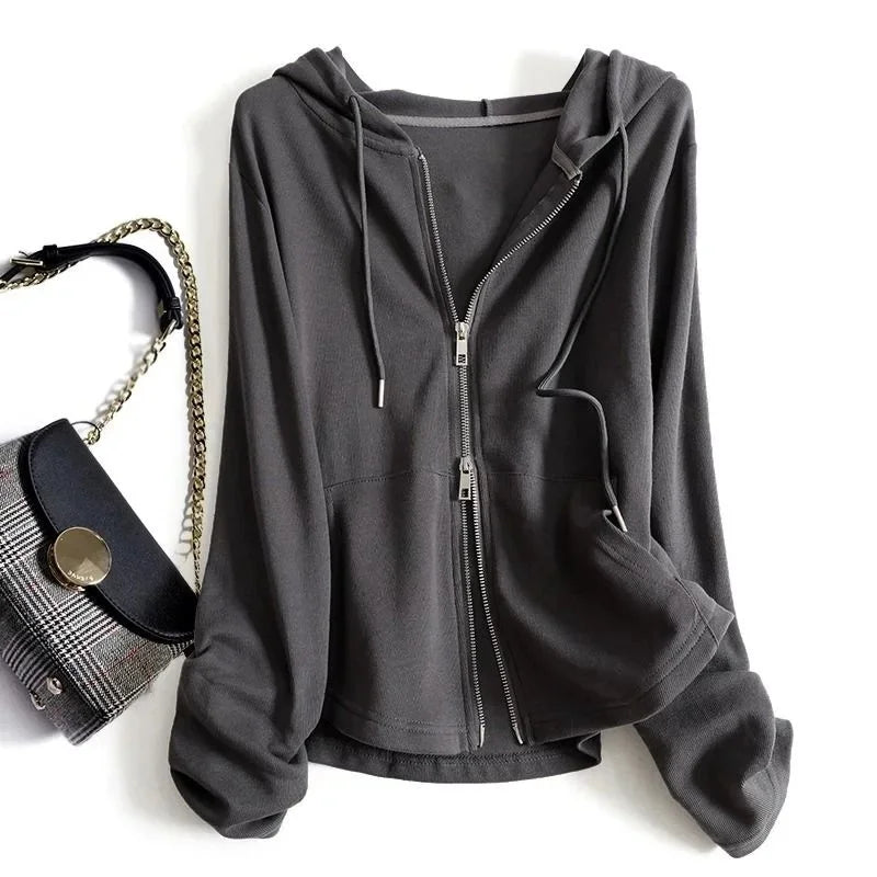 Clarissa Casual Full Zip Hoodie Jacket Women's Relaxed Fit