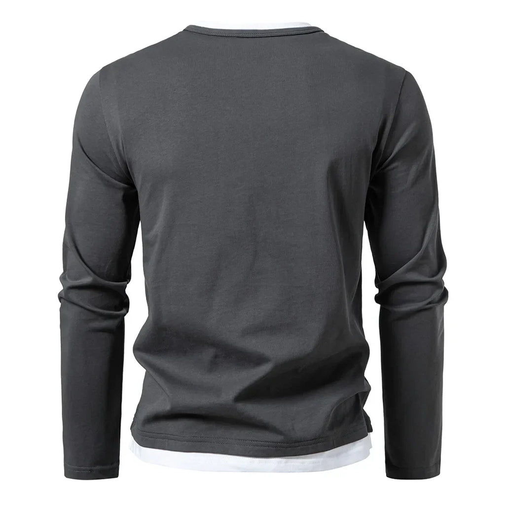 Dominic O-Neck Long Sleeve Tee Shirt Men's