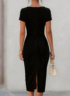 Adelaide Ruched Sheath Midi Dress Women's