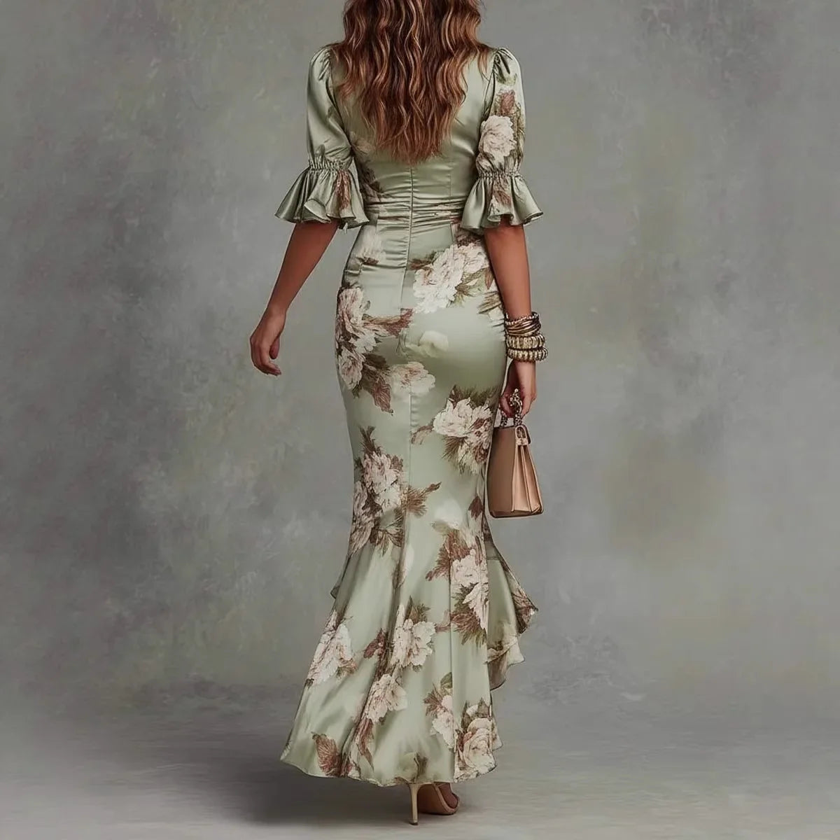 Haven Beck Shelby V-Neck Floral Maxi Wedding Guest Dress