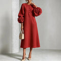 Isadora Button Front Knit Midi Dress Women's