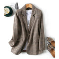 Haven Beck Beatrice Plaid Tailored Blazer Women's Relaxed Fit