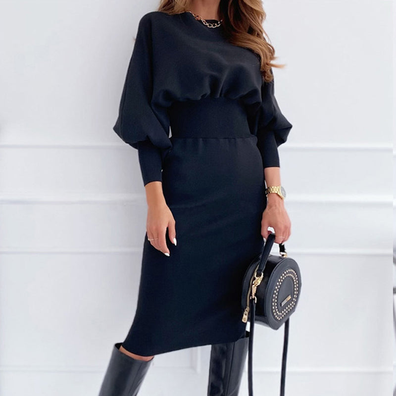 Delphine Lantern Sleeve Midi Dress Women's