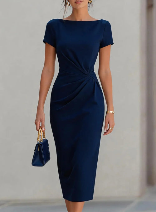 Adelaide Ruched Sheath Midi Dress Women's
