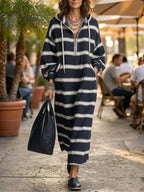 Nolana Half Zip Hoodie Dress Women's