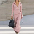 Marina Half Zip Maxi Dress Women's