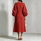 Isadora Button Front Knit Midi Dress Women's