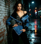 Haven Beck Valencia Sculpted Fit Denim Jacket Women's Belted