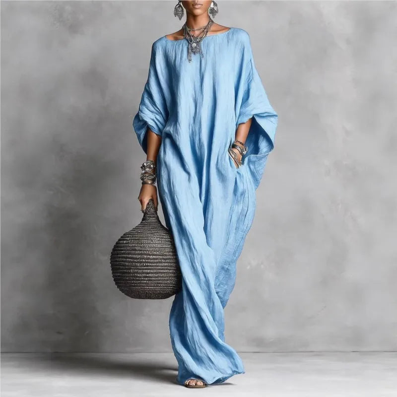 Haven Beck Ellis Long Sleeve Maxi Dress Loose Fit