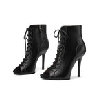 Vesna Peep Toe Lace Up Bootie Women's