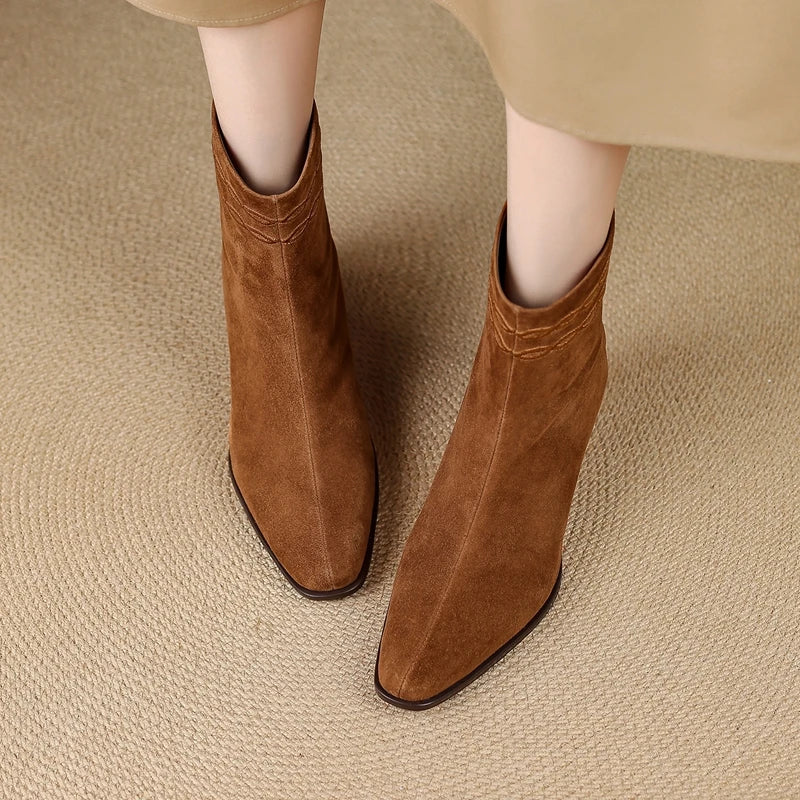 Marisol Square Toe Ankle Boots Women's