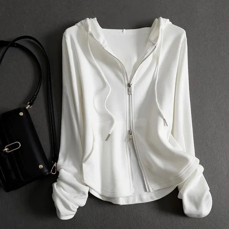 Clarissa Casual Full Zip Hoodie Jacket Women's Relaxed Fit