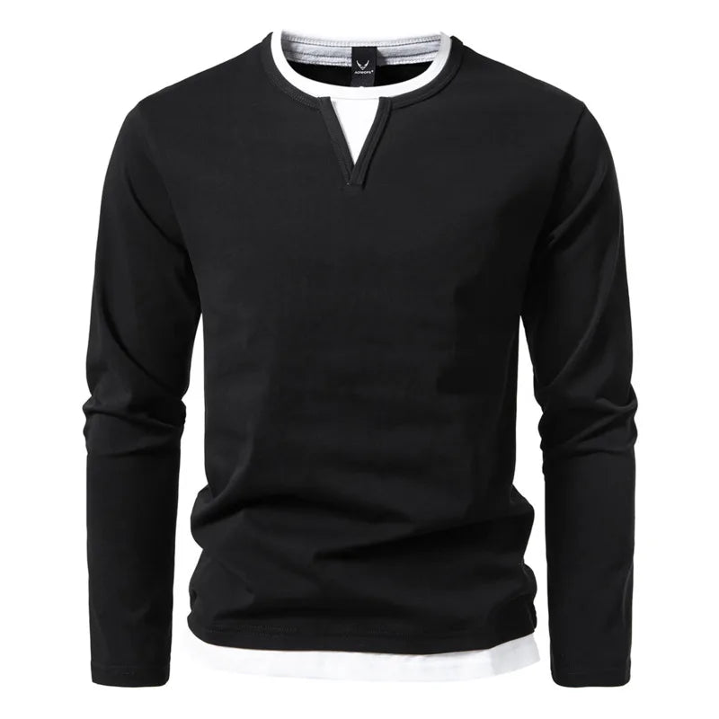 Dominic O-Neck Long Sleeve Tee Shirt Men's