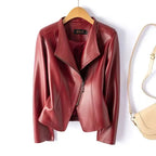 Haven Beck Elowen Sheepskin Moto Jacket Women's Faux Leather