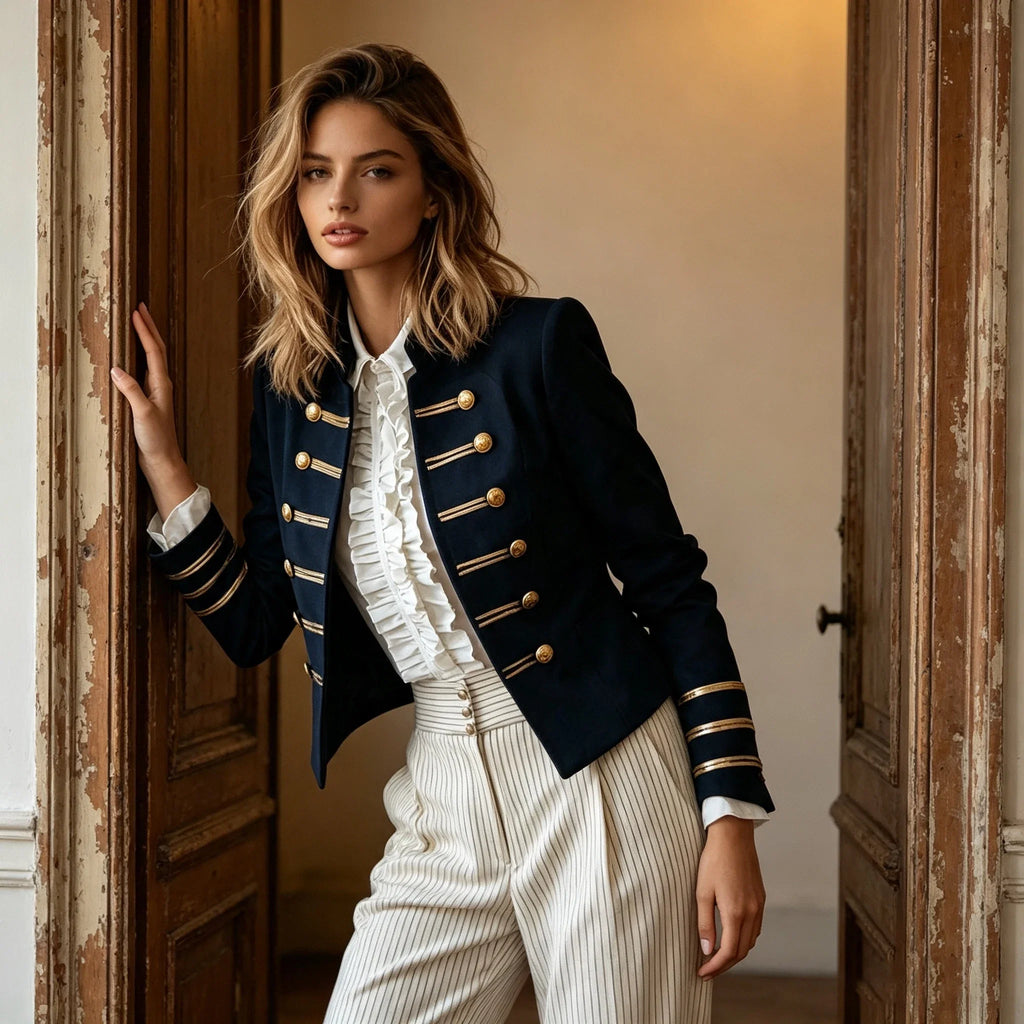 Haven Beck Camille Tailored Military Jacket Women's Fitted