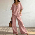 Haven Beck Miranda Summer Matching Co-ord Set V-neck Wide Leg