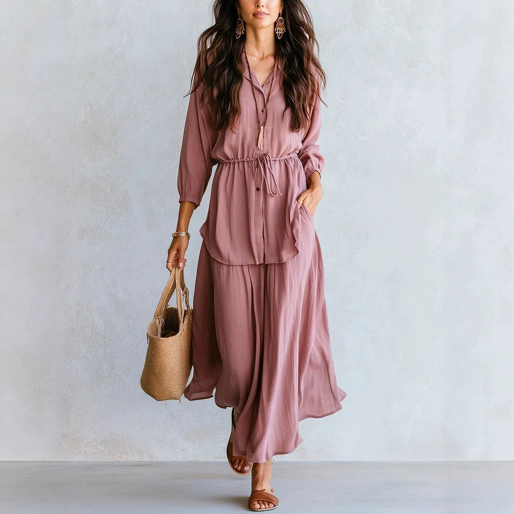Amelie Relaxed Comfort Skirt Set Women's
