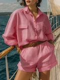Haven Beck Avery Casual Long Sleeve Two-Piece Set