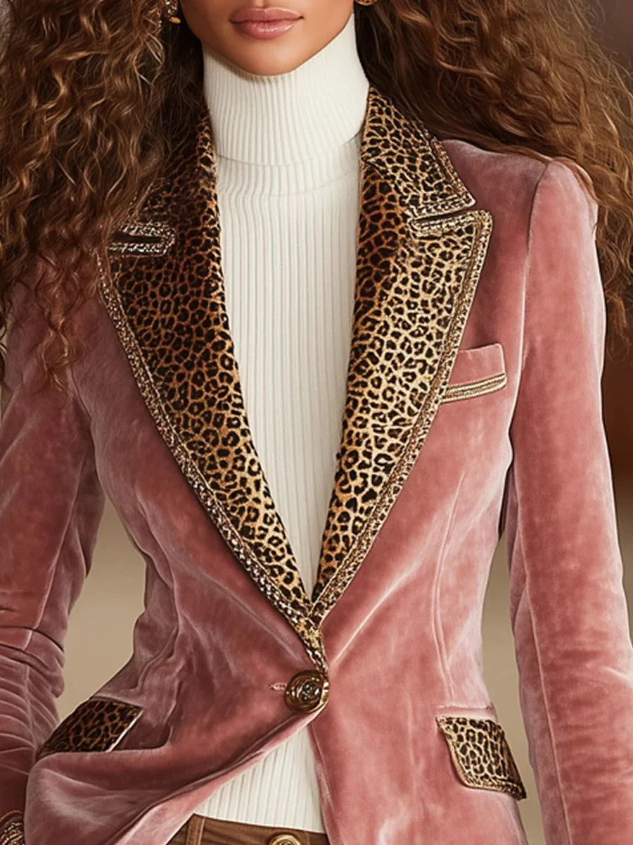 Haven Beck Ainsley Tailored Velvet Blazer Women's Fitted