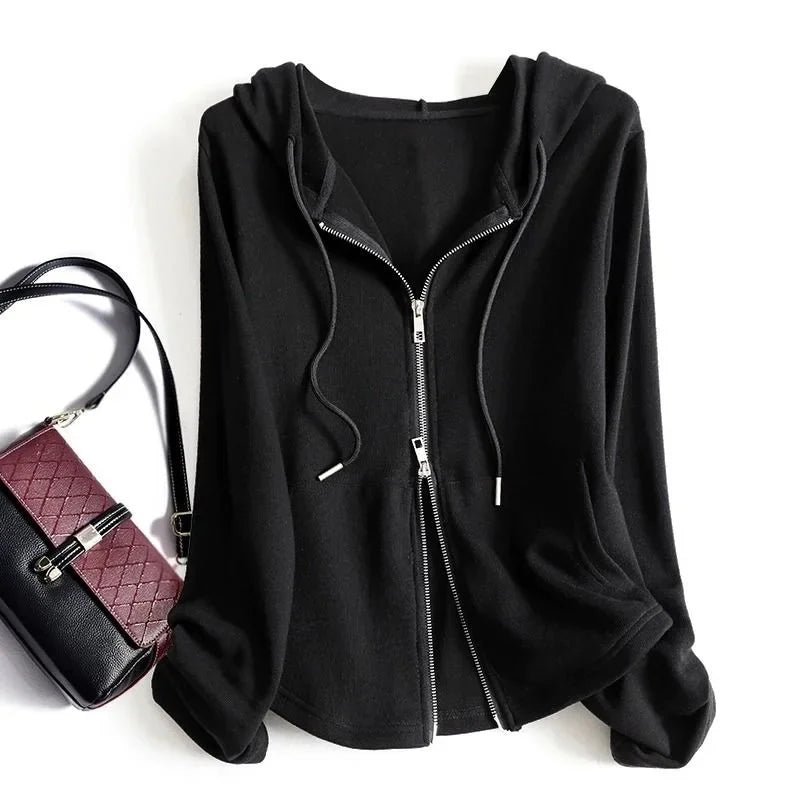 Clarissa Casual Full Zip Hoodie Jacket Women's Relaxed Fit