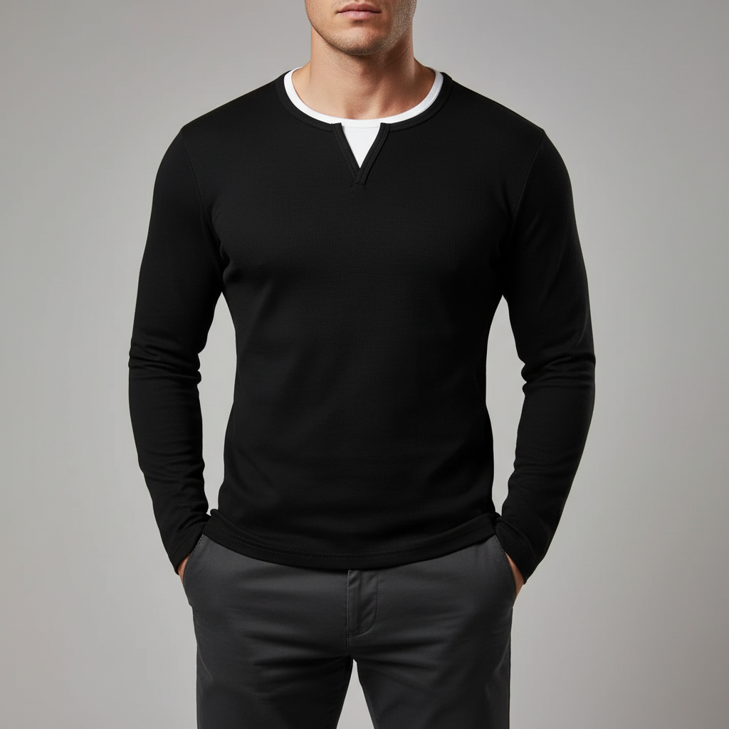 Dominic O-Neck Long Sleeve Tee Shirt Men's