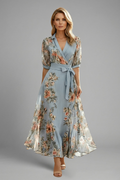 Lydia Floral V-Neck Midi Dress Women's