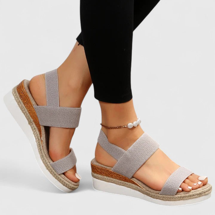 Merill Women's Orthopedic Wedge Sandals Elastic Knit Breathable Casual