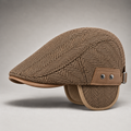 Thornton Herringbone Driving Cap Men's