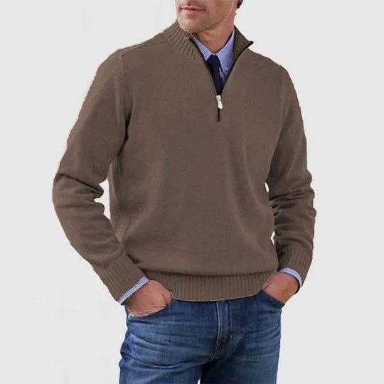 Clarkson New York Phalen Classic Half Zip Sweater