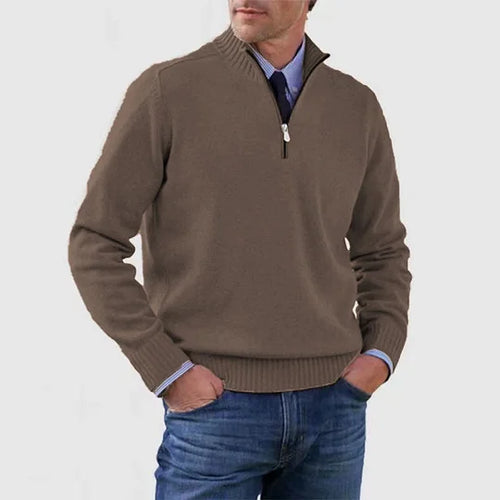Clarkson New York Phalen Classic Half Zip Sweater