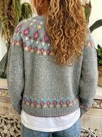 Harper & Wells Esme Nordic Patterned Cardigan Women's