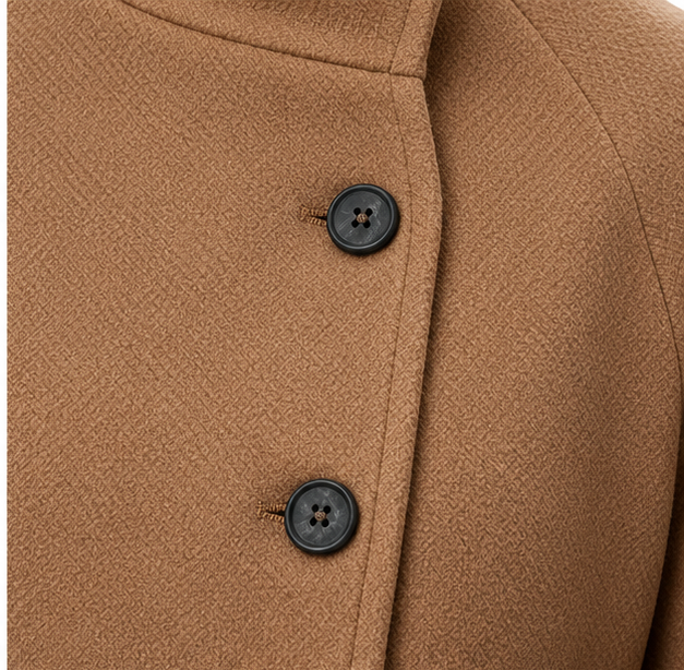 Velora Asymmetrical Belted High-Neck Jacket Women's
