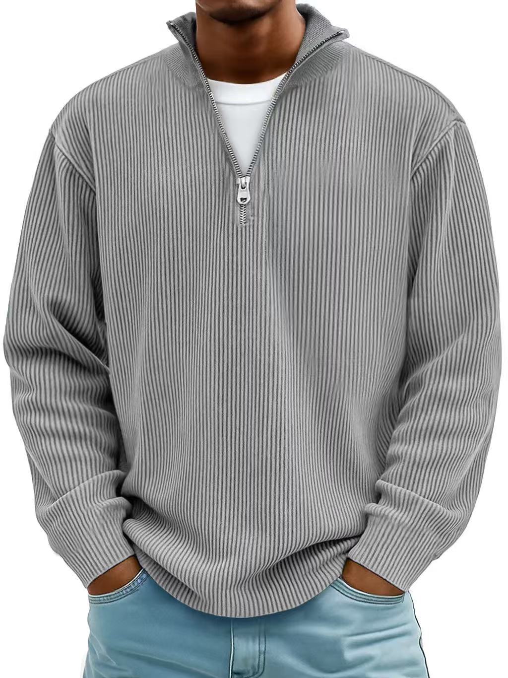 Clarkson New York Calixto Half-Zip Pullover Shape-Retaining Knit
