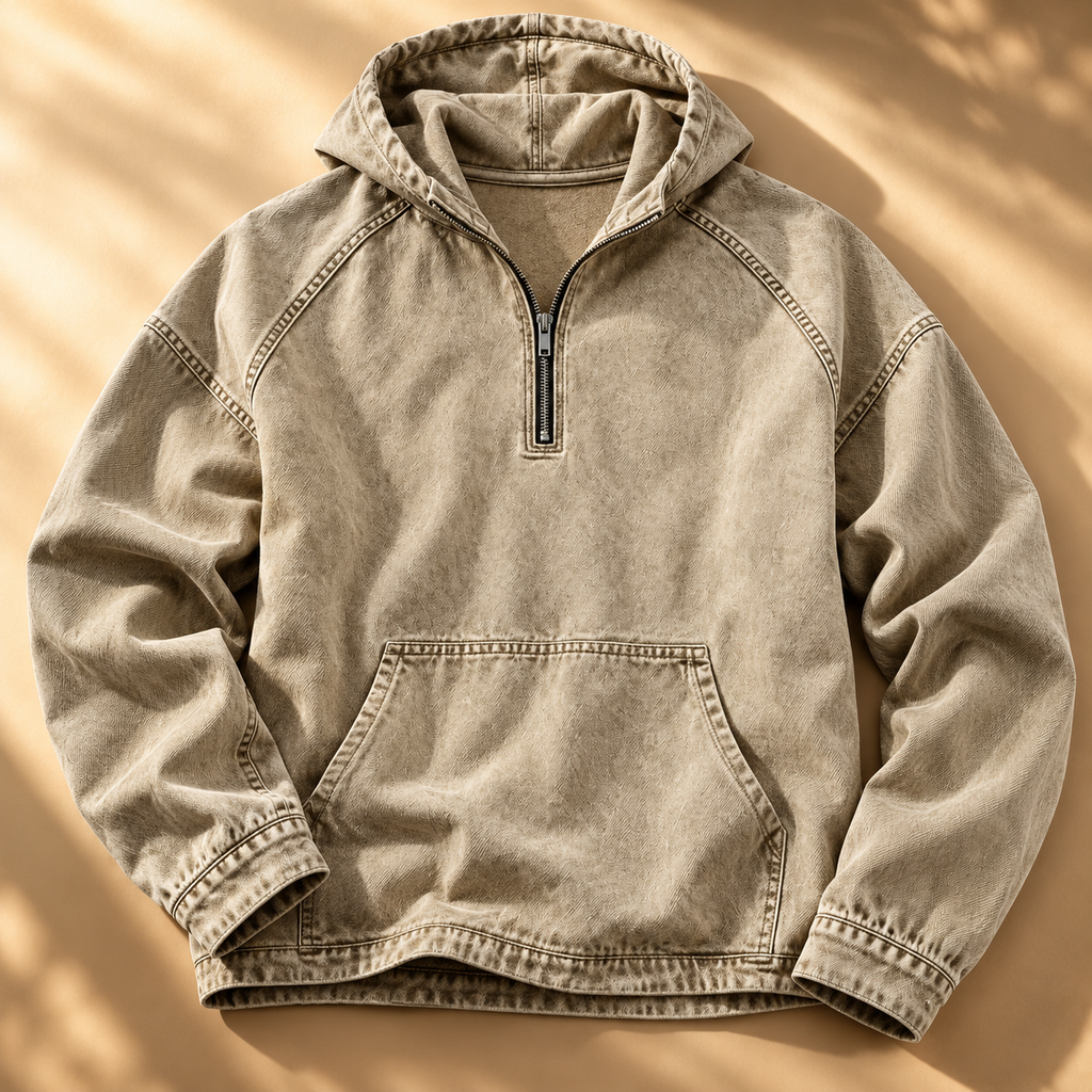 Jacob Washed Zip Hoodie Men's