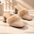 Odette Fur Mules Women's