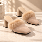 Odette Fur Mules Women's