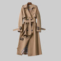 Double-Breasted Belted Trench Coat Women's