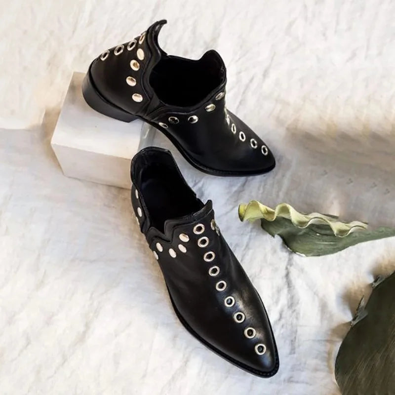 Verena Stud Pointed Ankle Boot Women's