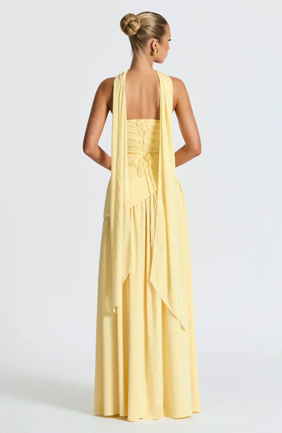 Babyboo Fashion Emily Asymmetric Strapless Maxi Dress