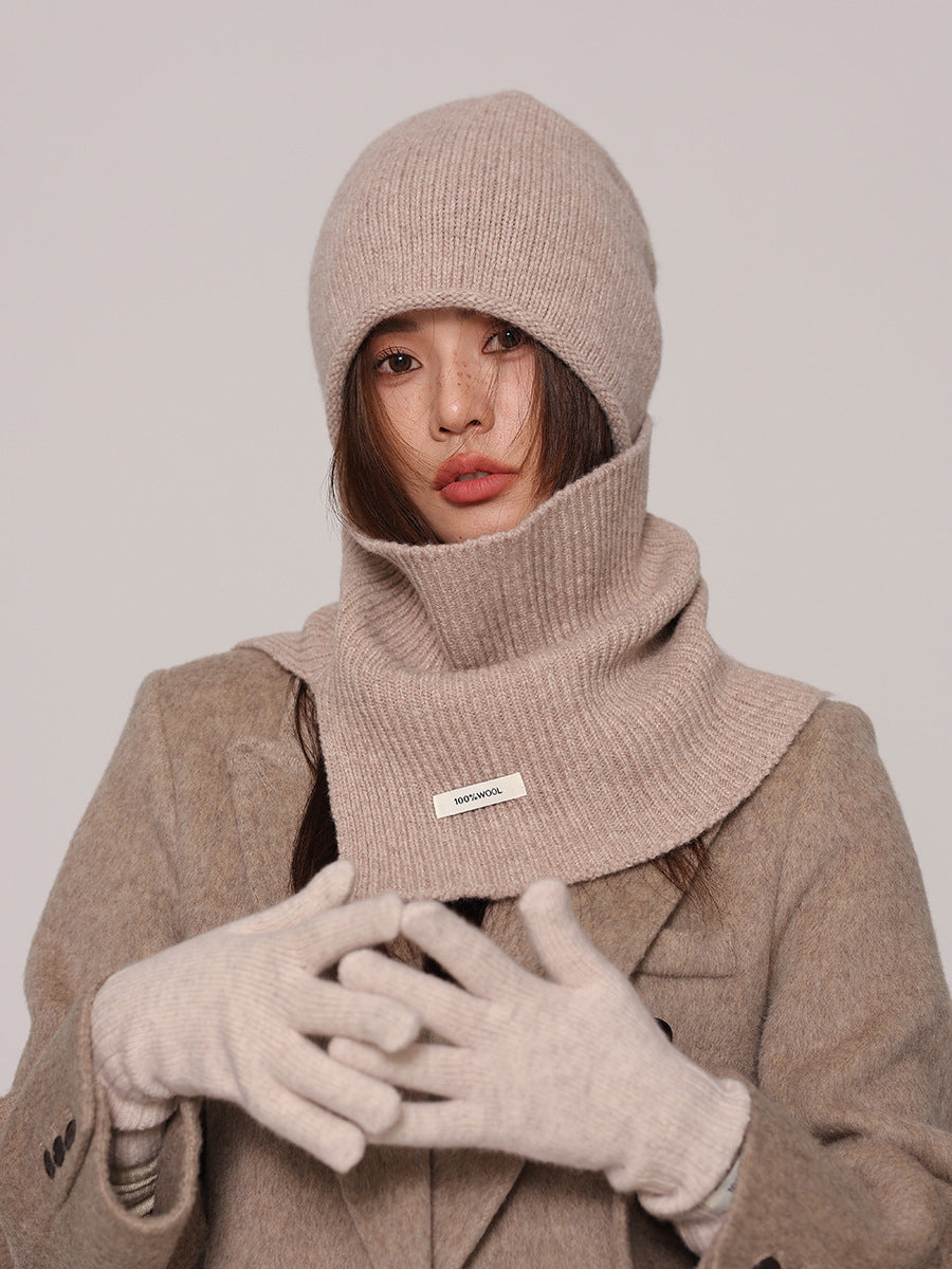 Wool Beanie and Snood Set