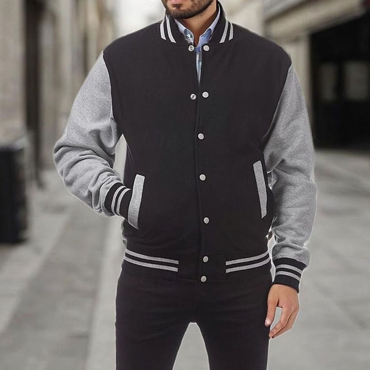 Fabien Varsity Bomber Jacket Men's