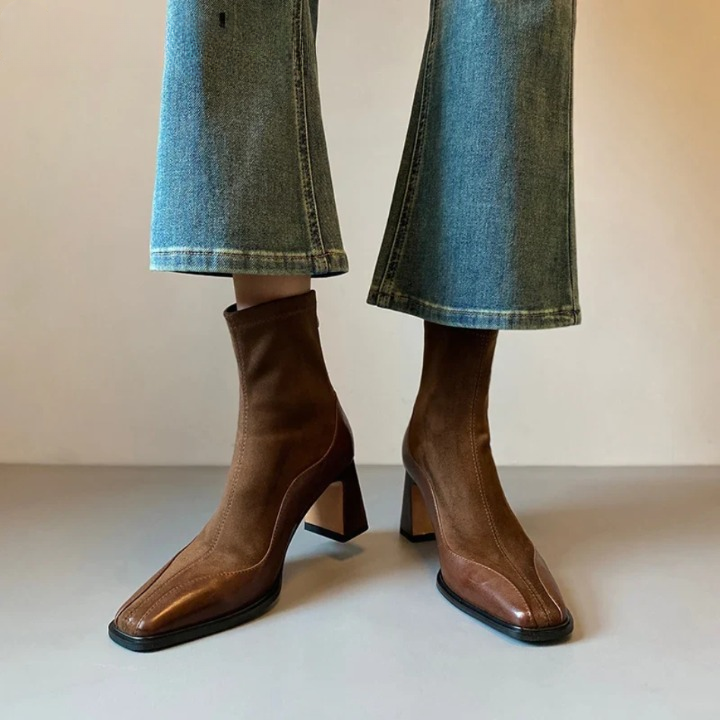 Marilena Square Toe Boots Women's