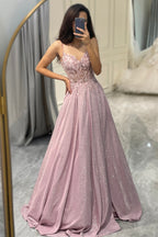 The Hills Nashville Jessica Embellished Maxi Dress Light Pink