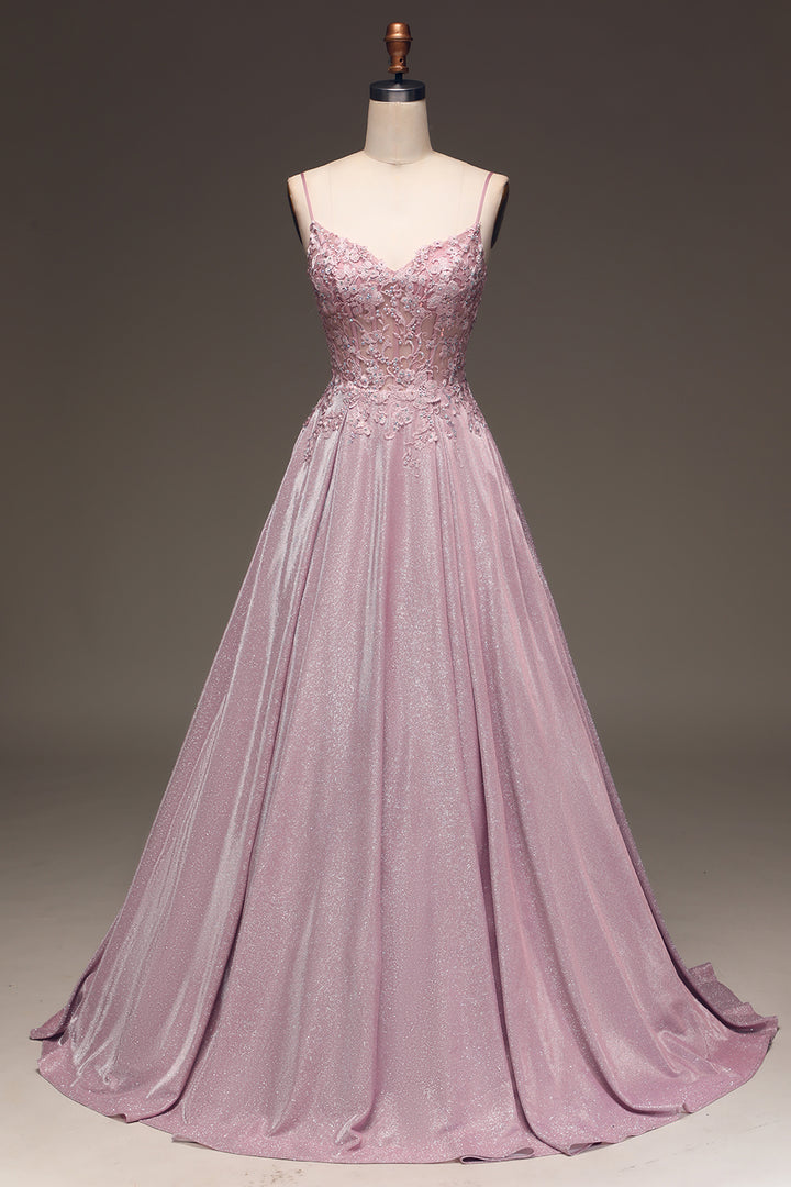 The Hills Nashville Jessica Embellished Maxi Dress Light Pink