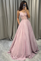 The Hills Nashville Jessica Embellished Maxi Dress Light Pink