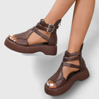 The Hills Nashville Ivana Orthopedic Sandals Multi-Strap Platform