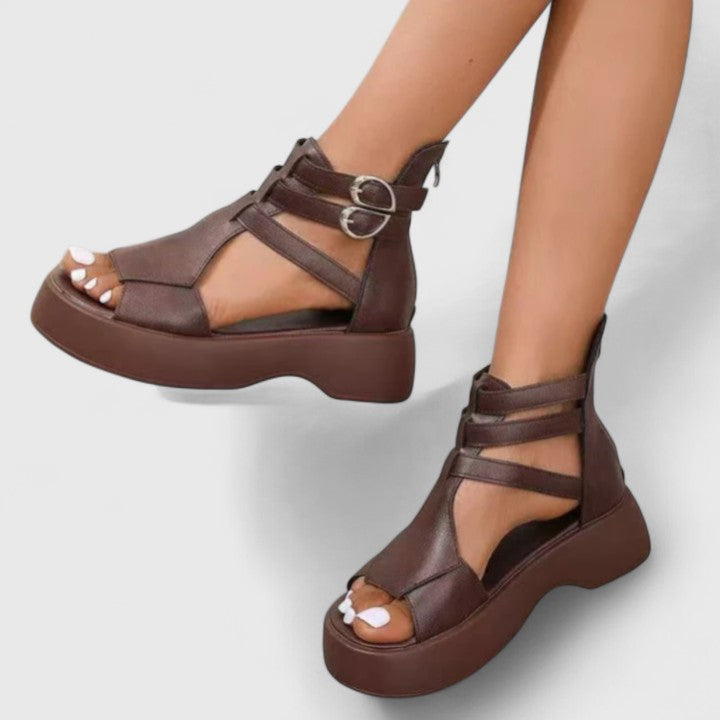 The Hills Nashville Ivana Orthopedic Sandals Multi-Strap Platform
