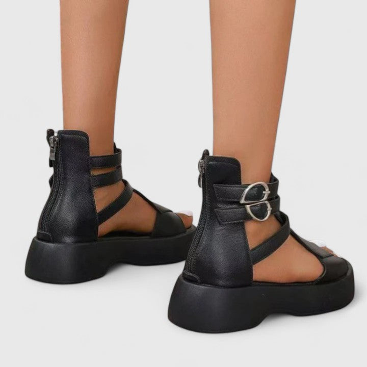 The Hills Nashville Ivana Orthopedic Sandals Multi-Strap Platform