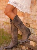 Amaris Studded Knee-High Cowboy Boots Women's