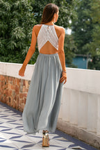 The Hills Nashville Madison Women's Wedding Guest Halter Maxi Dress